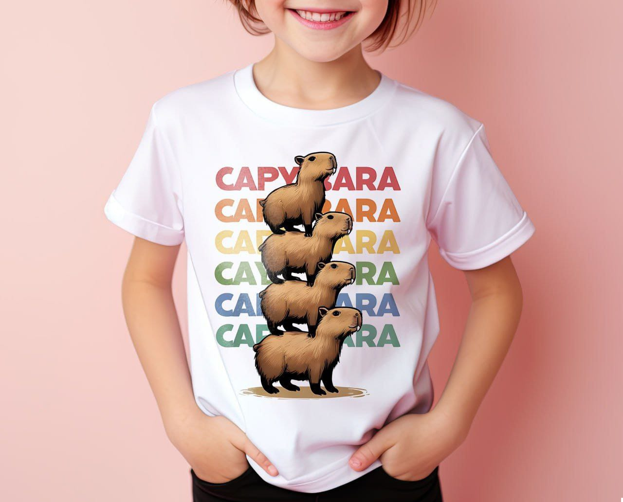 Camiseta de Capybara ,camiseta  para niños y adultos , CAPIBARA TSHIRT,Capybara