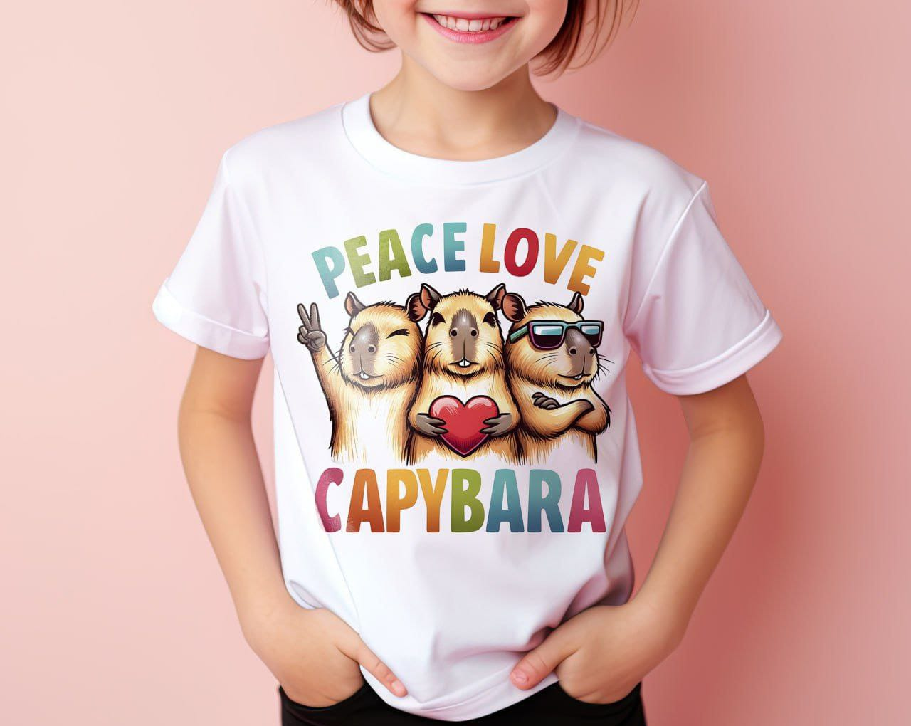 Camiseta de Capybara ,camiseta  para niños y adultos , CAPIBARA TSHIRT,Capybara