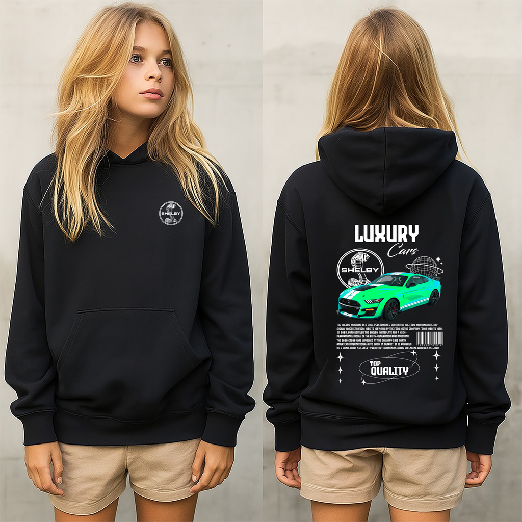 Sudadera Shelby  car .sudadera para niños y adultos  , sudadera con diseño de shelby , all cars , mas coches