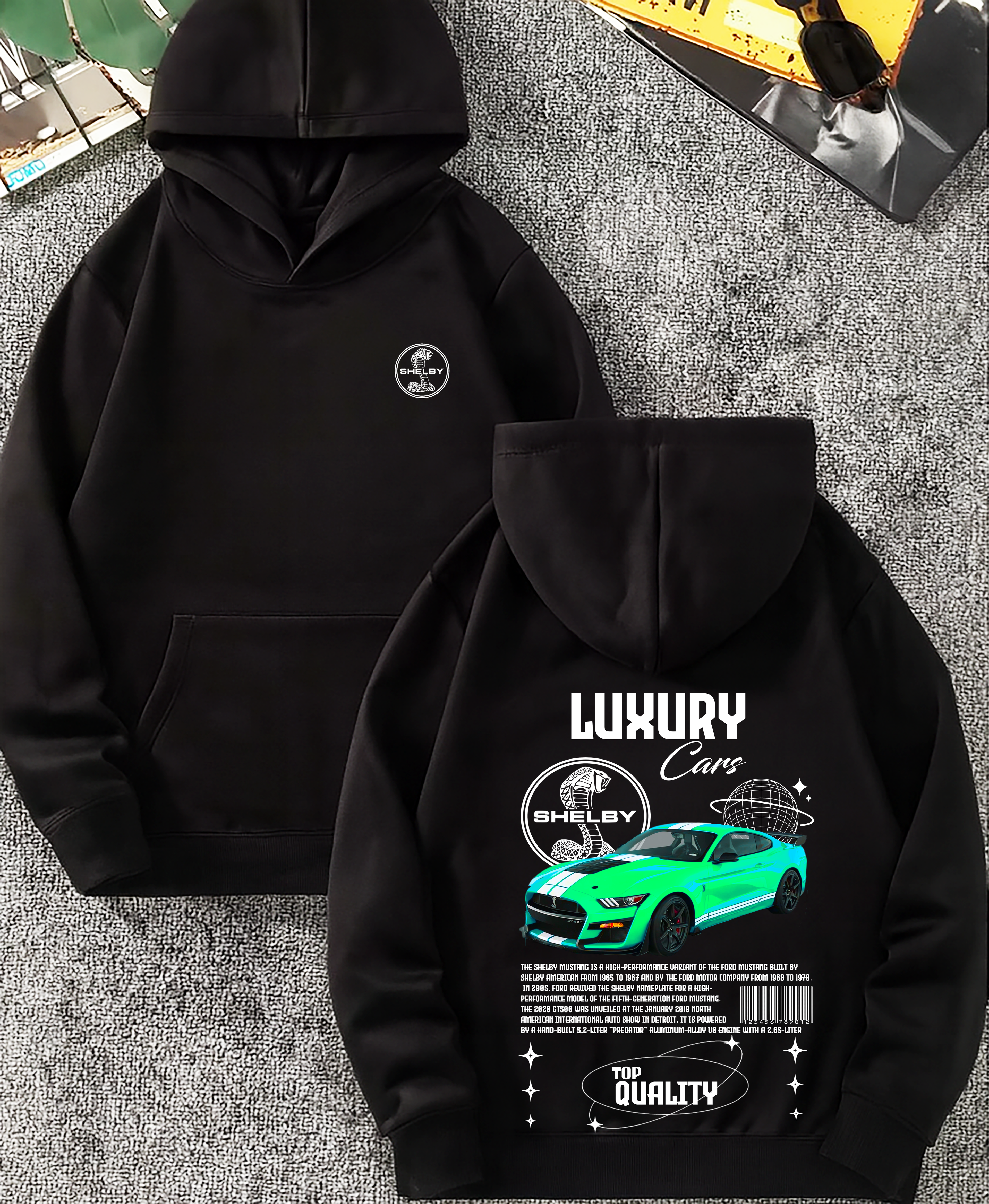 Sudadera Shelby  car .sudadera para niños y adultos  , sudadera con diseño de shelby , all cars , mas coches