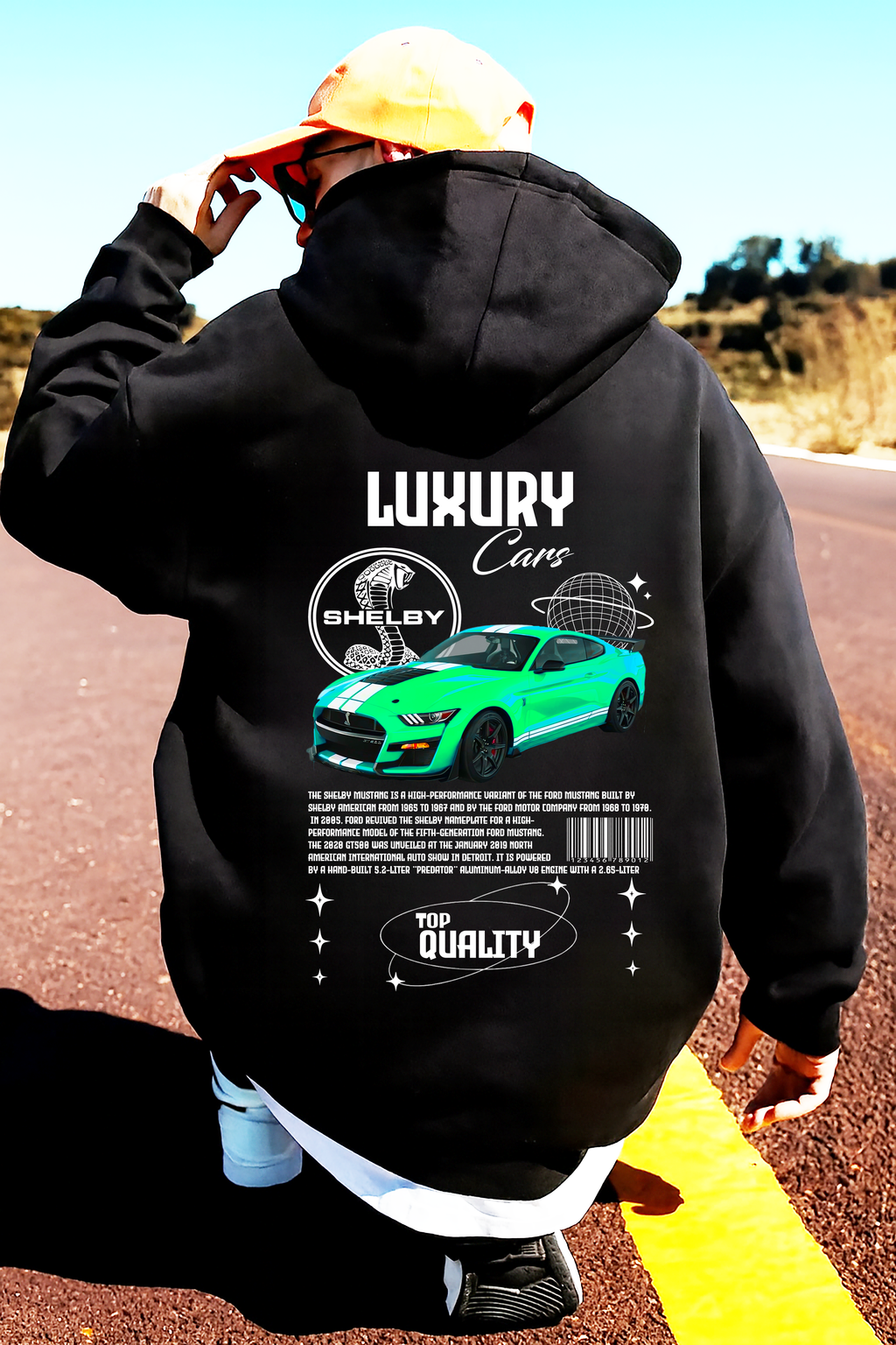 Sudadera Shelby  car .sudadera para niños y adultos  , sudadera con diseño de shelby , all cars , mas coches