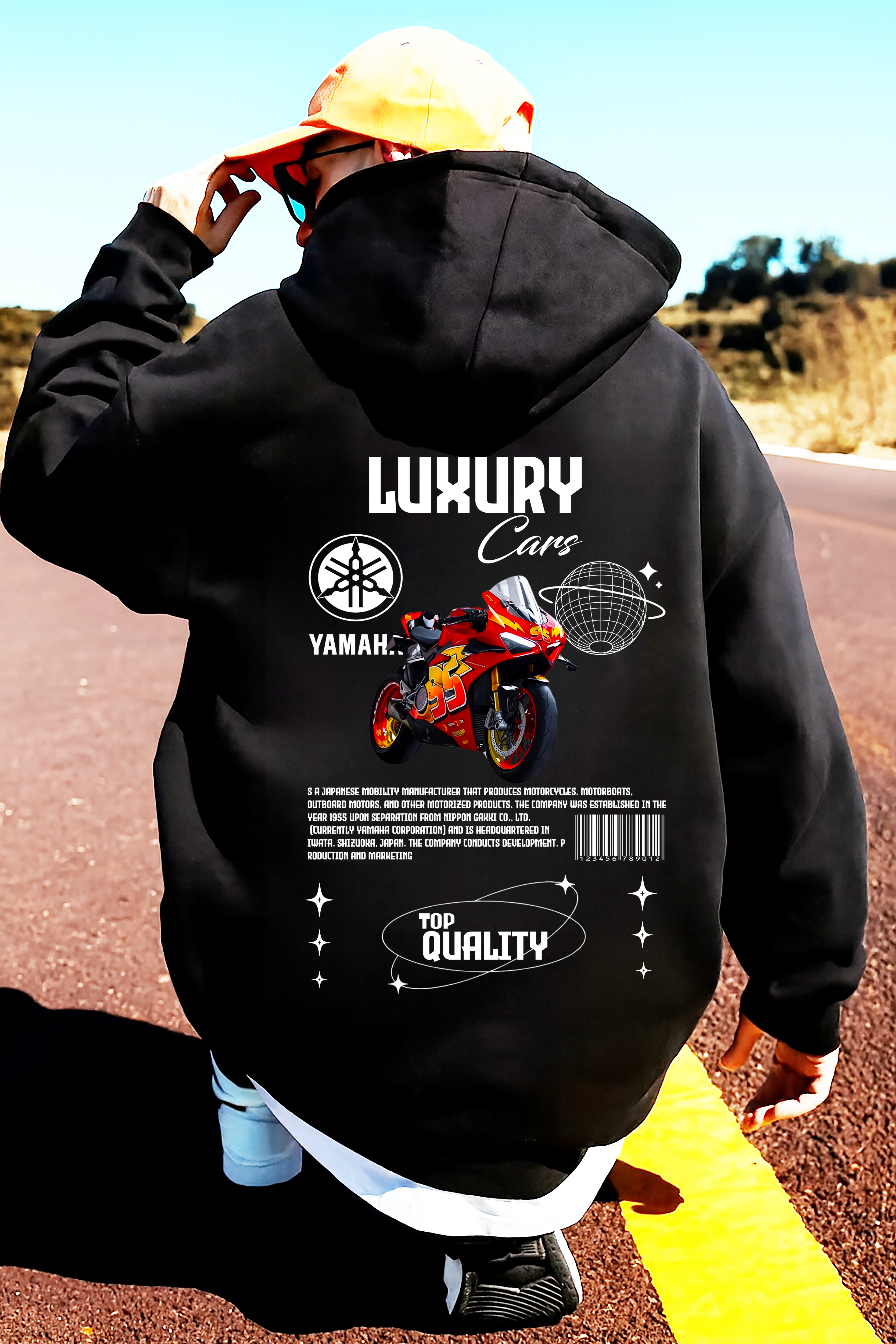 Sudadera con YAMAHA MOTO .sudadera para niños y adultos  , YAMAHA sweatshirt, motos, motobaik
