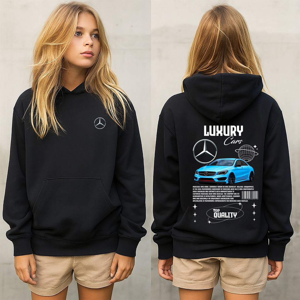 Sudadera Mercedes car .sudadera para niños y adultos  , sudadera con diseño de mercedes