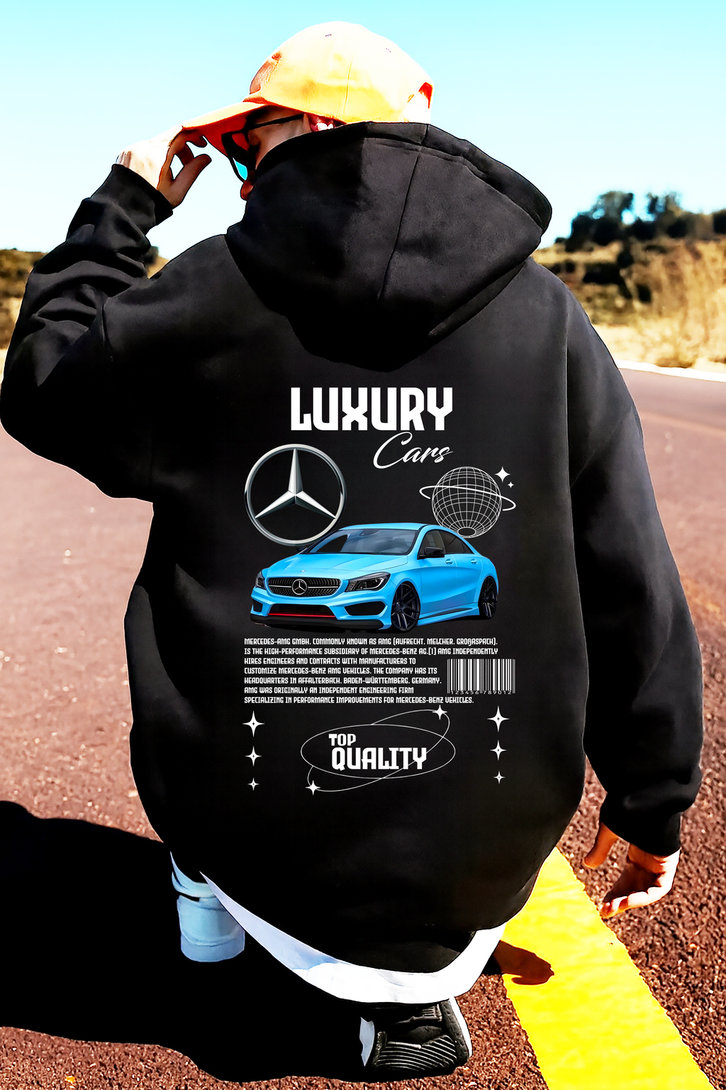 Sudadera Mercedes car .sudadera para niños y adultos  , sudadera con diseño de mercedes