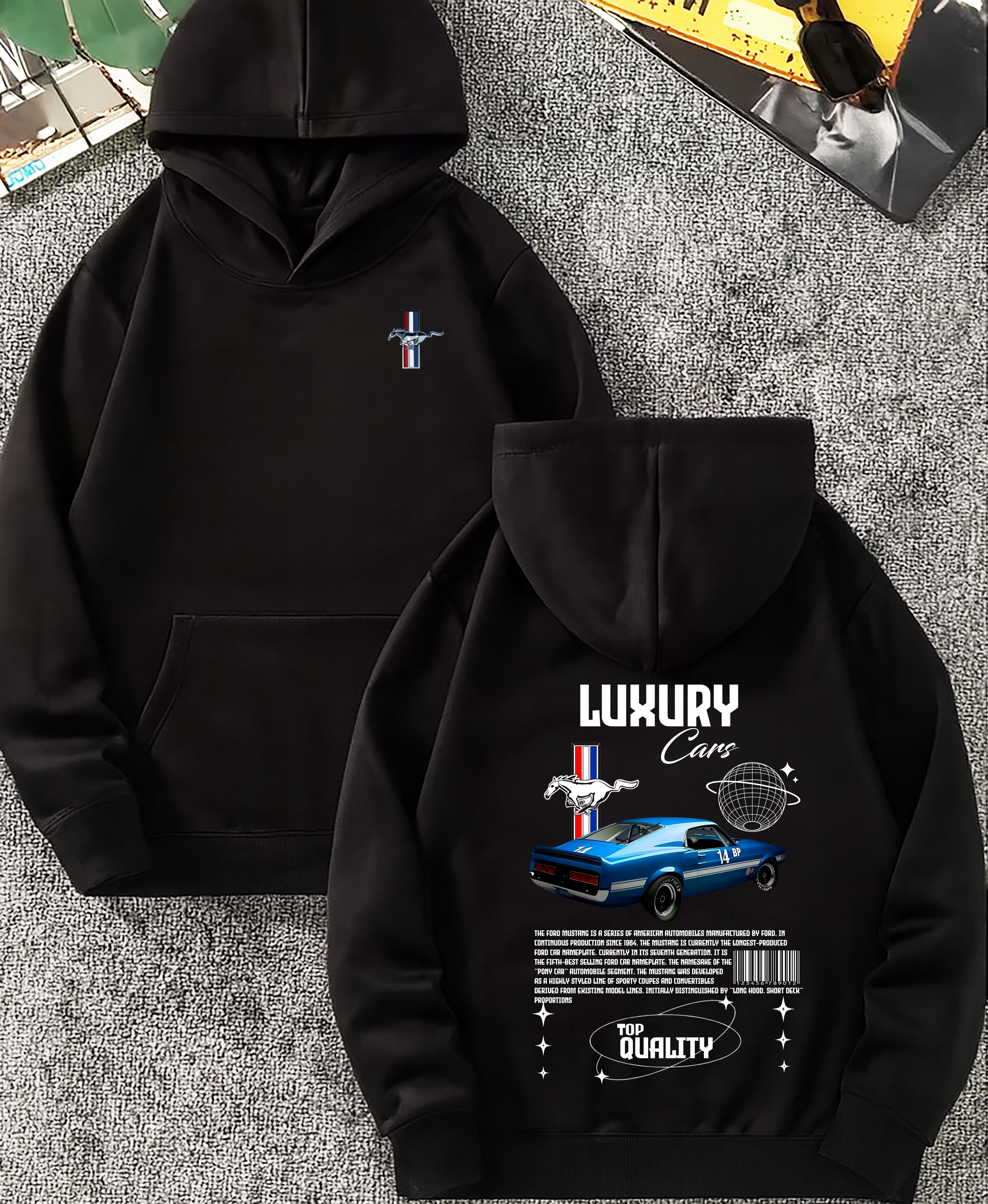 Sudadera Mustang  car .sudadera para niños y adultos  , sudadera con diseño de mustang , all cars , mas coches