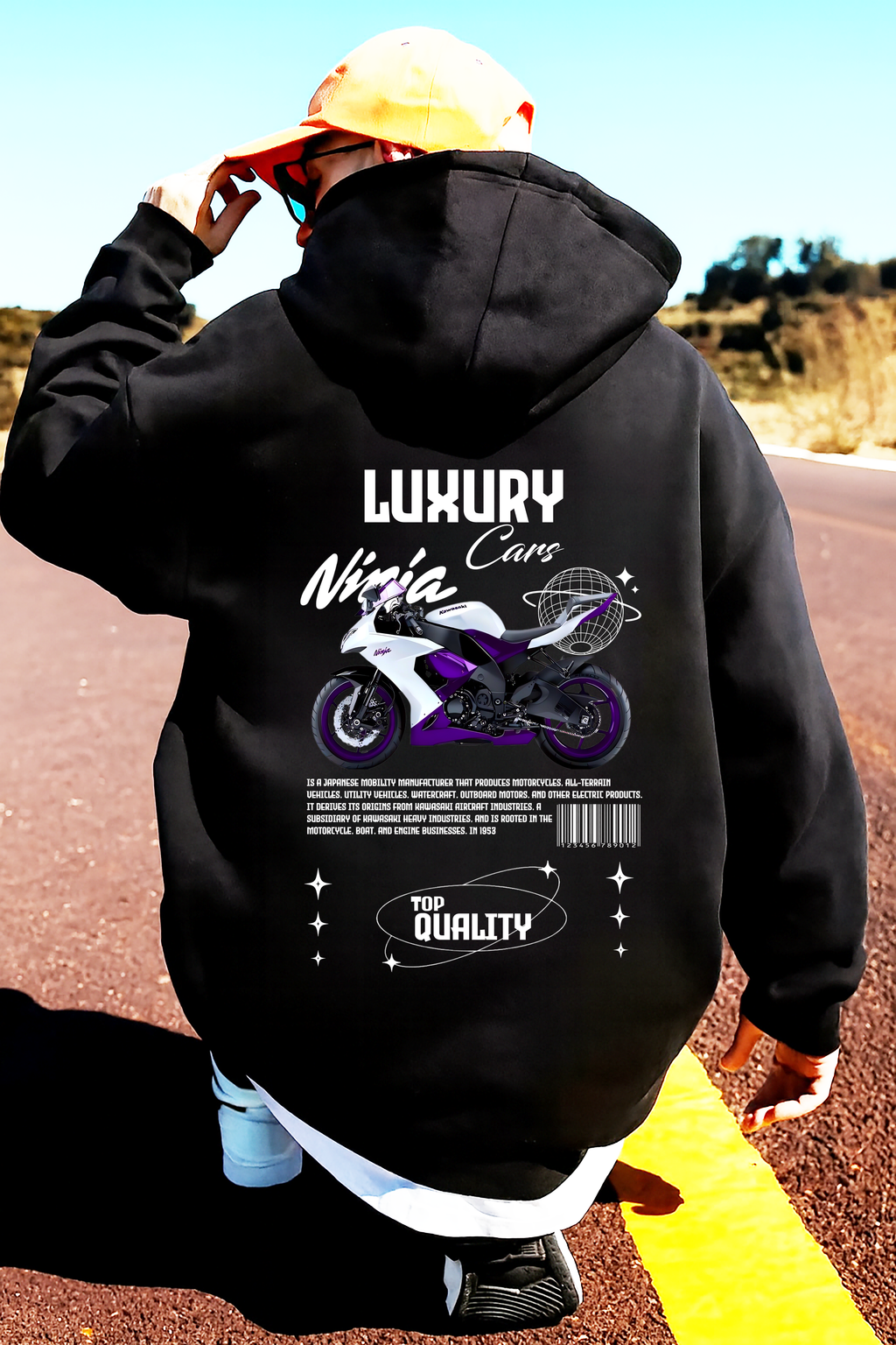 Sudadera con Kawasaki ninja  MOTO .sudadera para niños y adultos  , sudadera de ninja , motos, motobaik