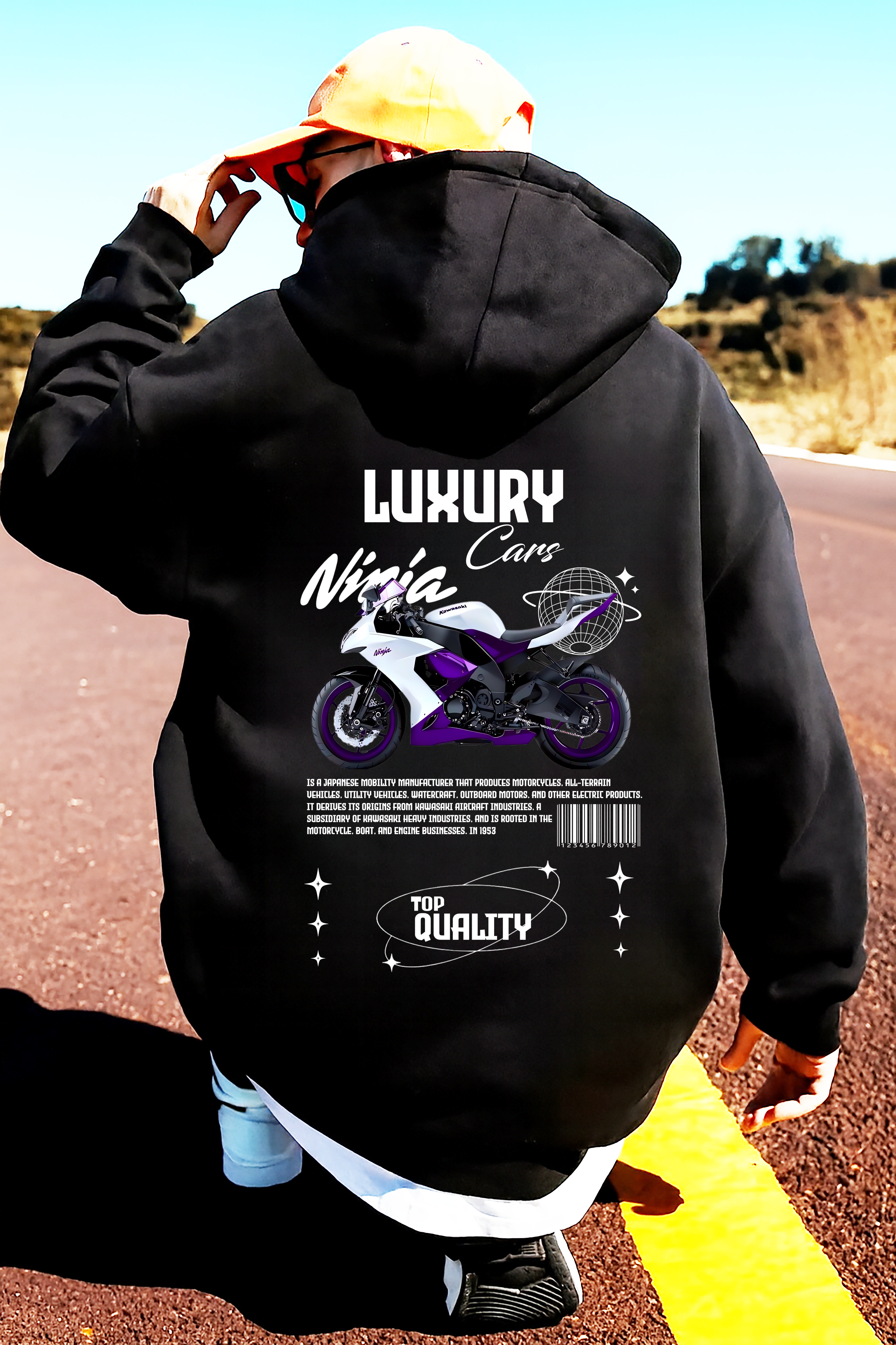 Sudadera con Kawasaki ninja  MOTO .sudadera para niños y adultos  , sudadera de ninja , motos, motobaik