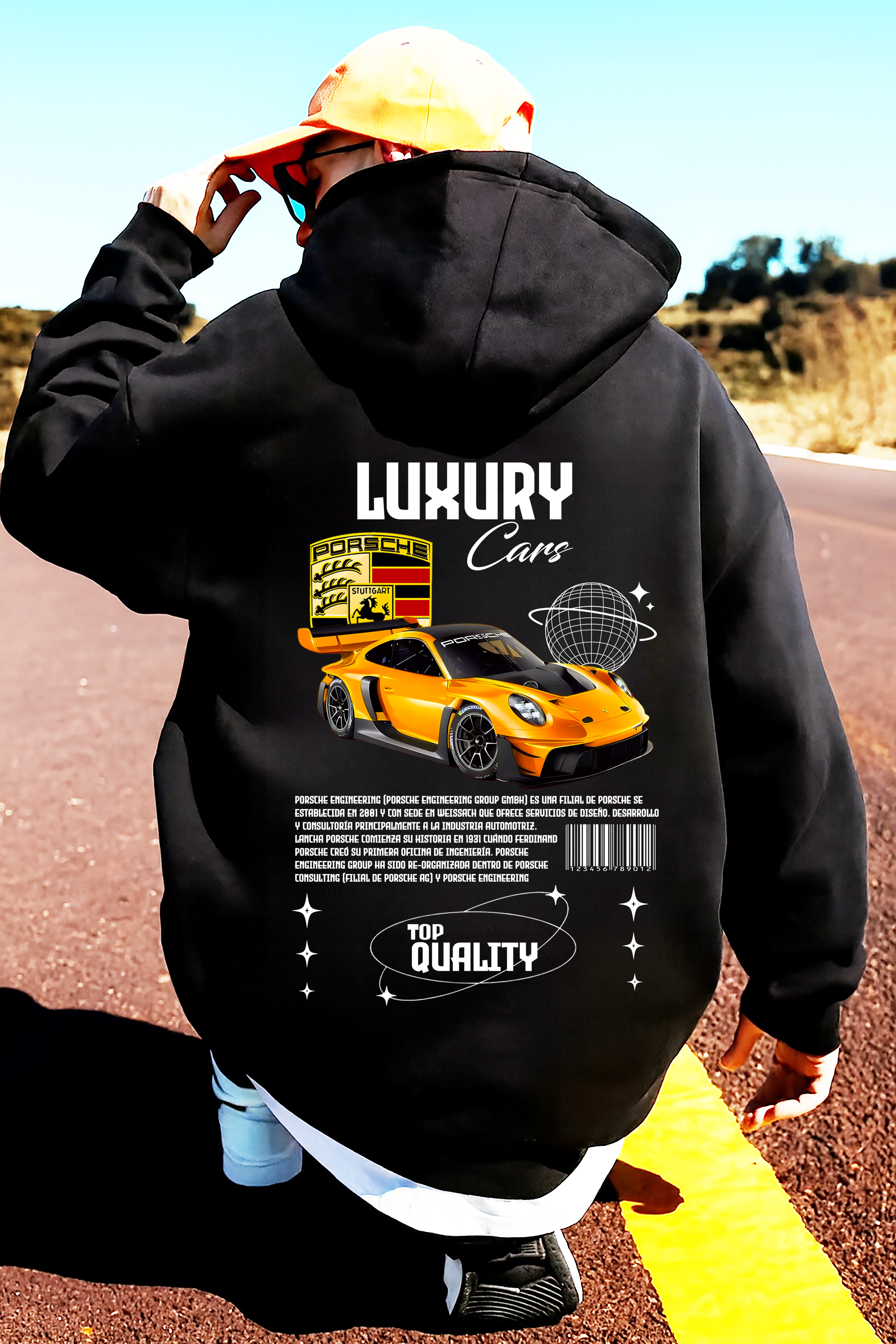 Sudadera con diseño de porsche ,sudadera para niños y adultos  , sudadera de Porsche,porshe