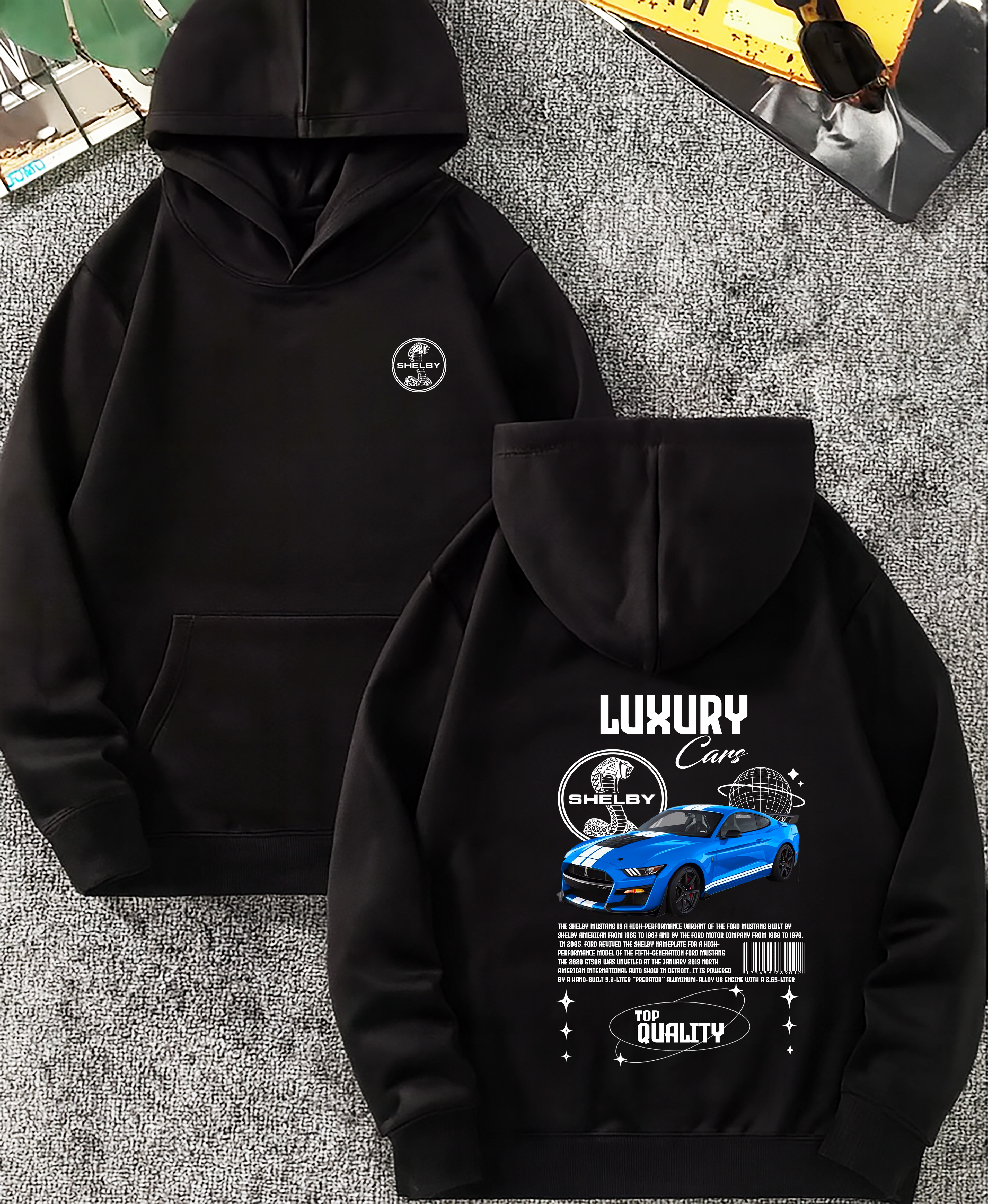 Sudadera Shelby  car .sudadera para niños y adultos  , sudadera con diseño de shelby , all cars , mas coches