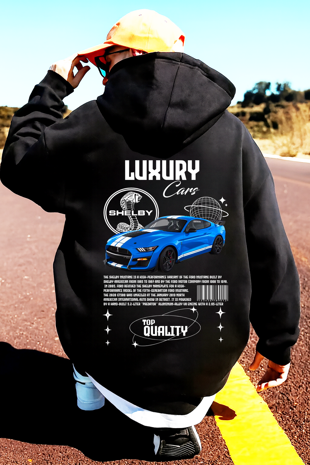 Sudadera Shelby  car .sudadera para niños y adultos  , sudadera con diseño de shelby , all cars , mas coches