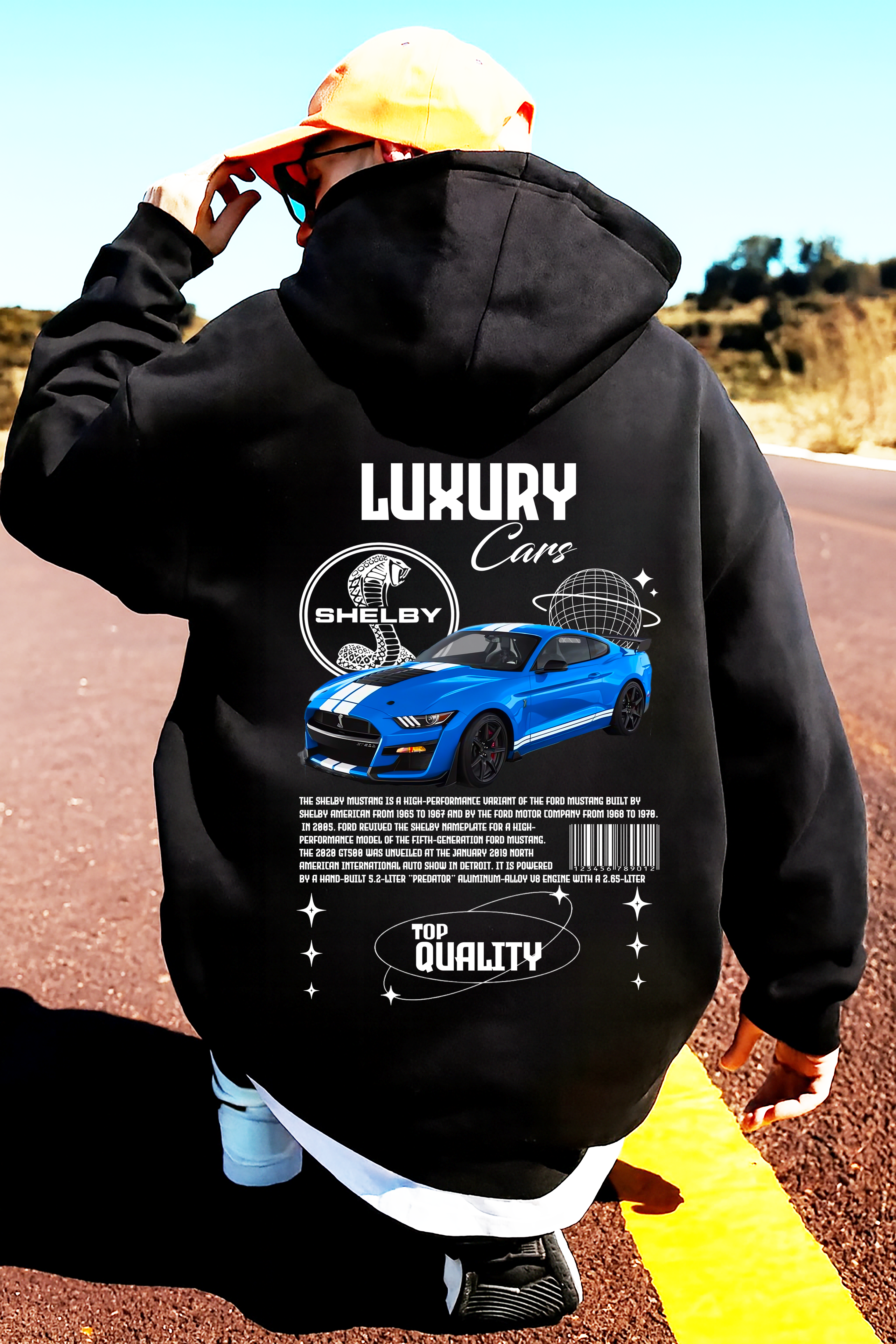 Sudadera Shelby  car .sudadera para niños y adultos  , sudadera con diseño de shelby , all cars , mas coches