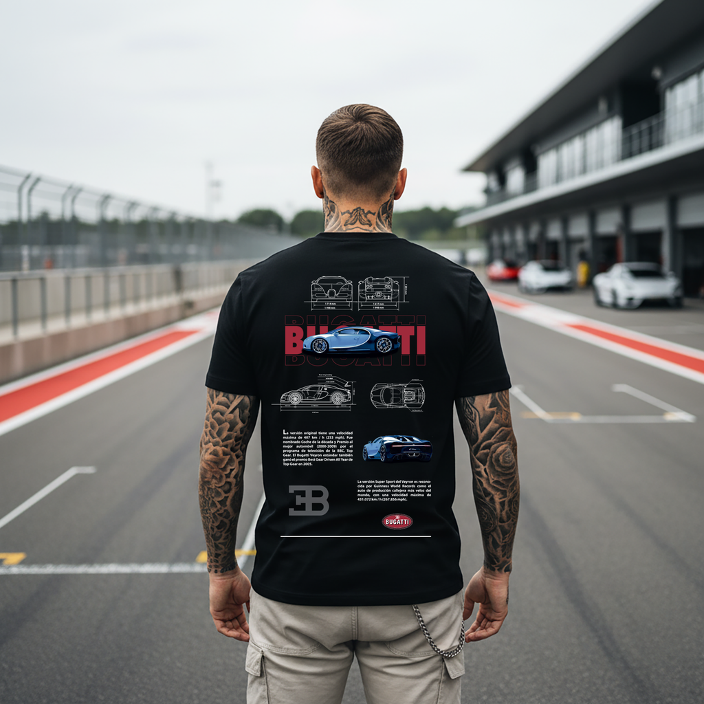 camiseta con diseño de bugatti ,camiseta  niños y adultos  , camiseta bugatii ,all cars,mas coches