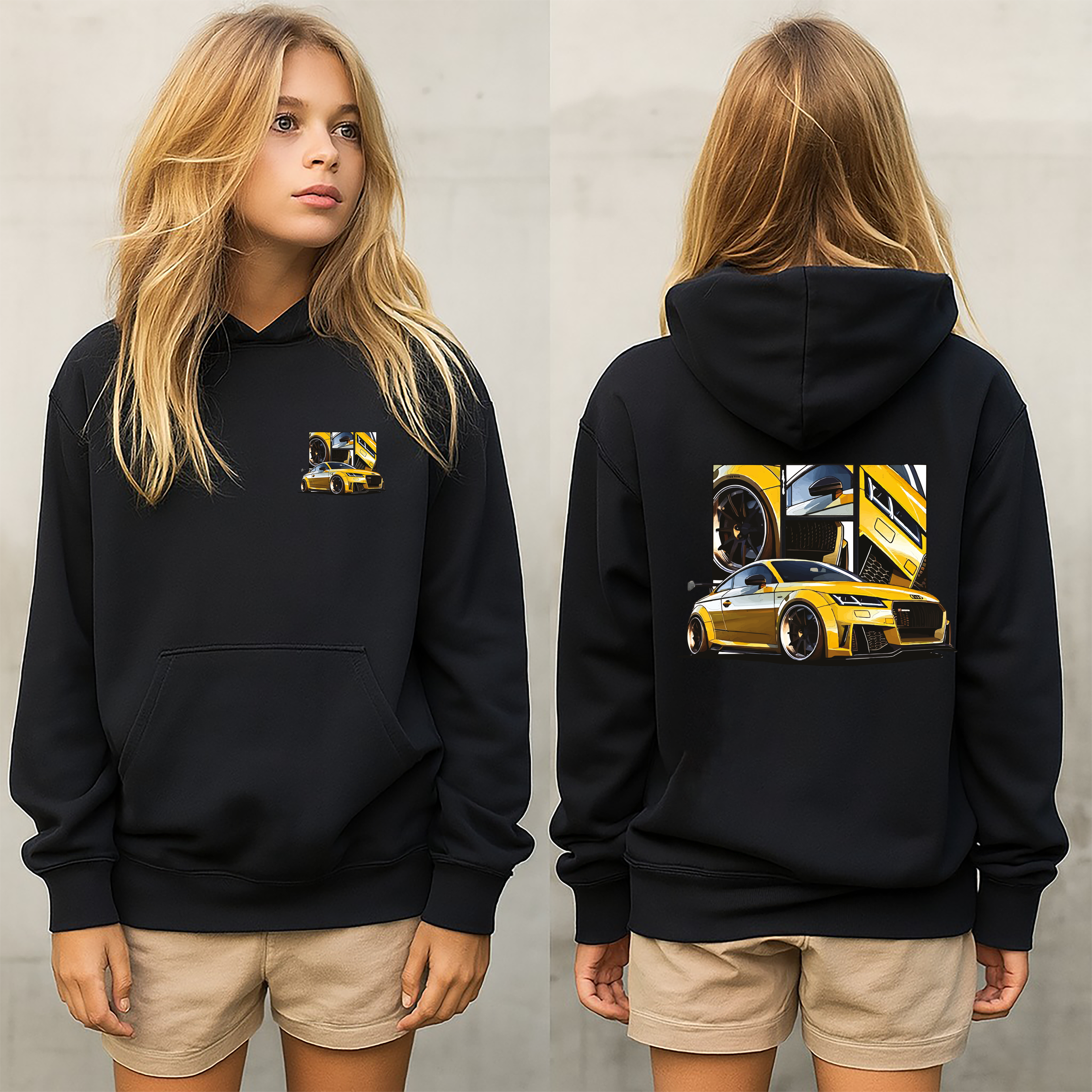 sudadera con diseño de Audi , sudadera muy caliente y cómoda ,AUDI colección,accesorios de audi