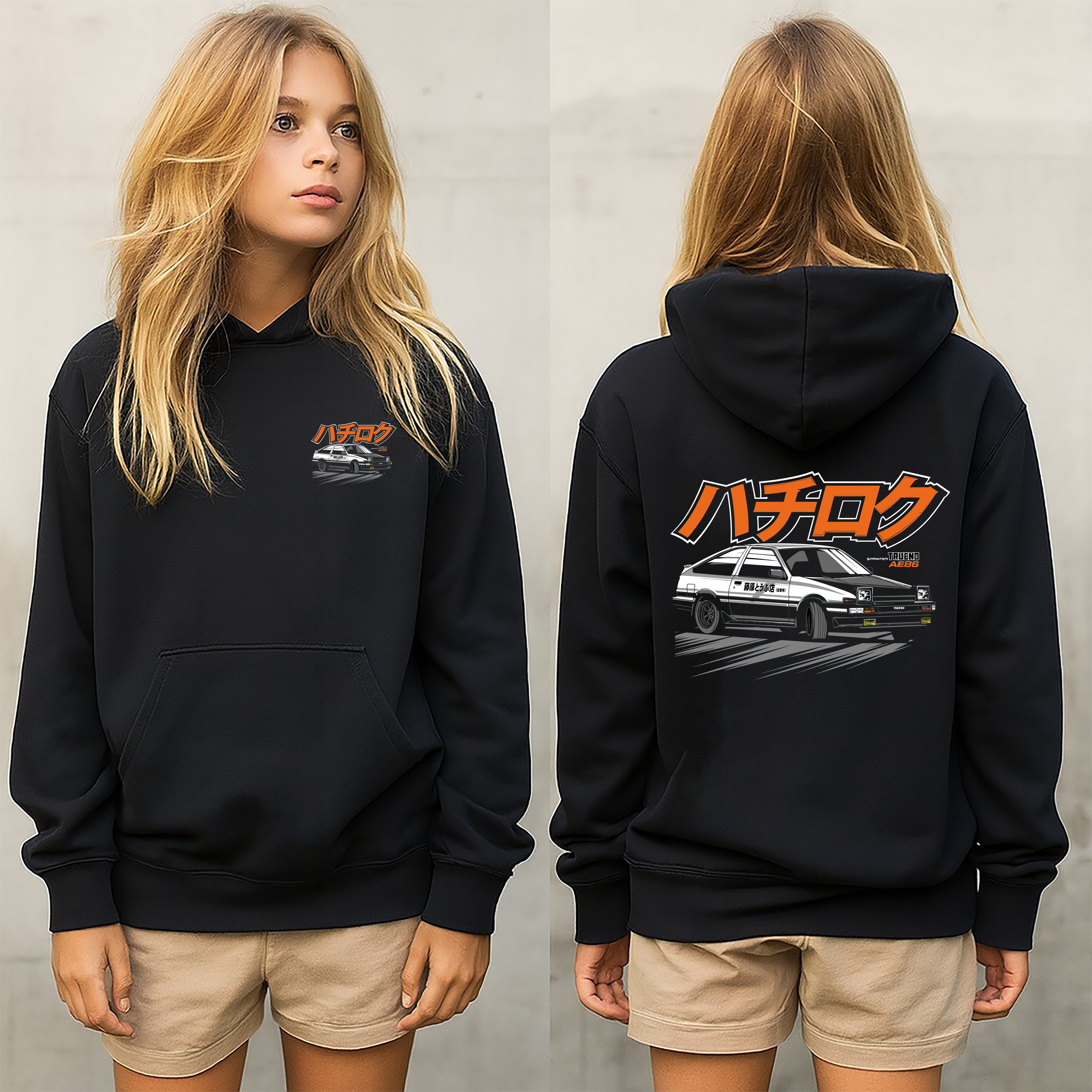 sudadera con diseño de Toyota   ,sudadera muy caliente y cómoda , toyota AE86 colección y accesorios TOYOTA AE86