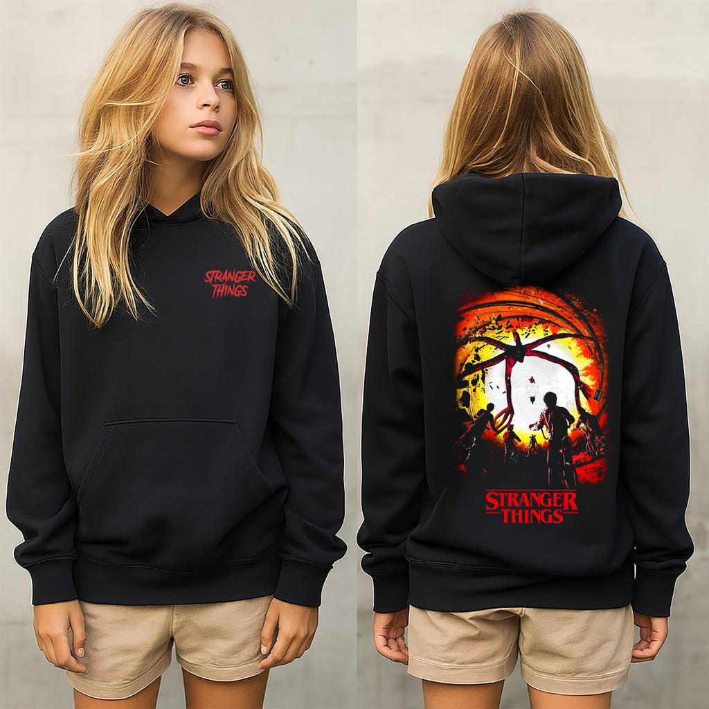 stranger things sudadera,sudadera para niños y adultos  , la serie de stranger things colección