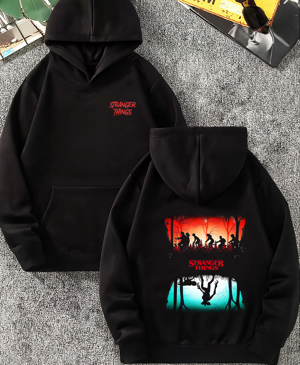 stranger things sudadera,sudadera para niños y adultos  , la serie de stranger things colección