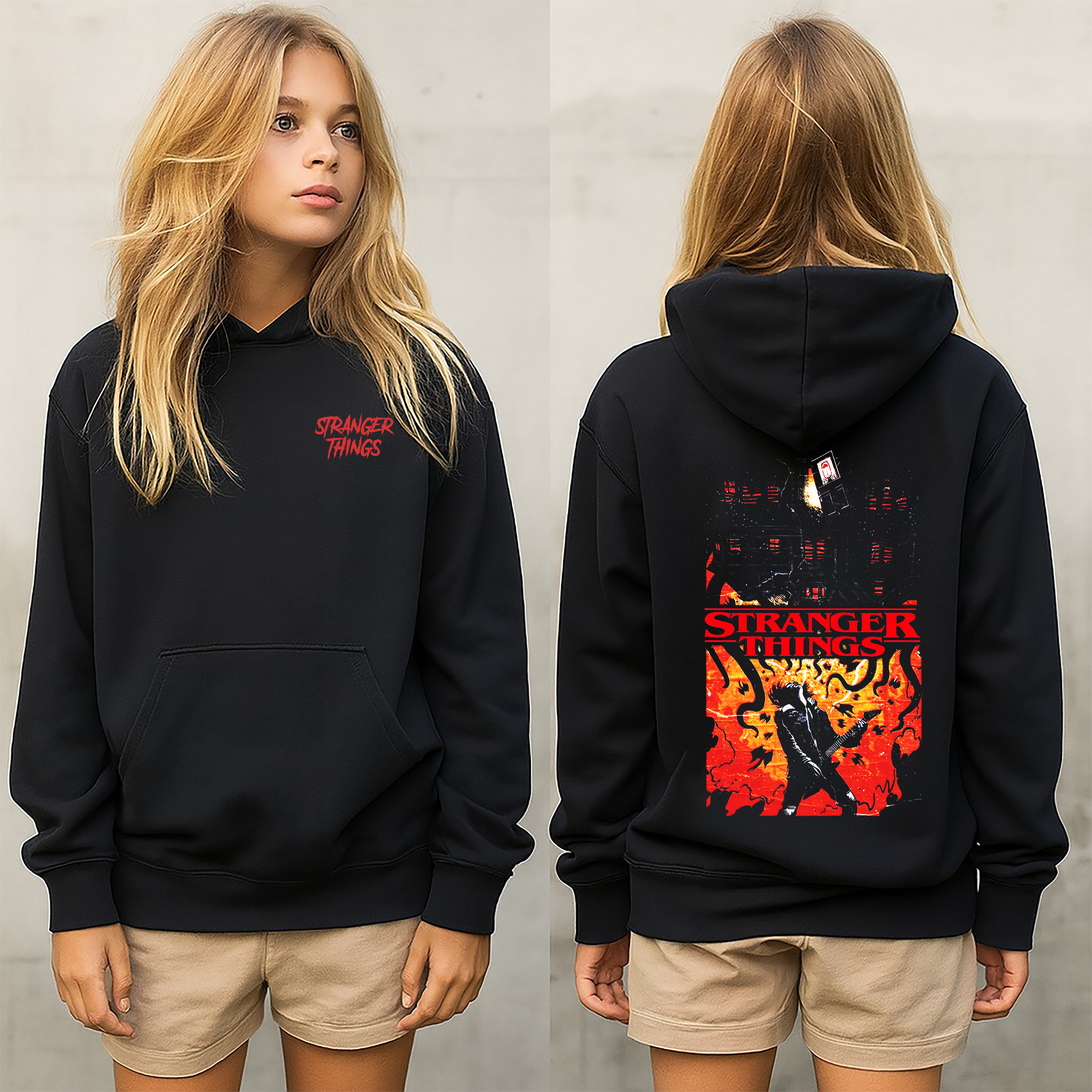 stranger things sudadera,sudadera para niños y adultos  , la serie de stranger things colección