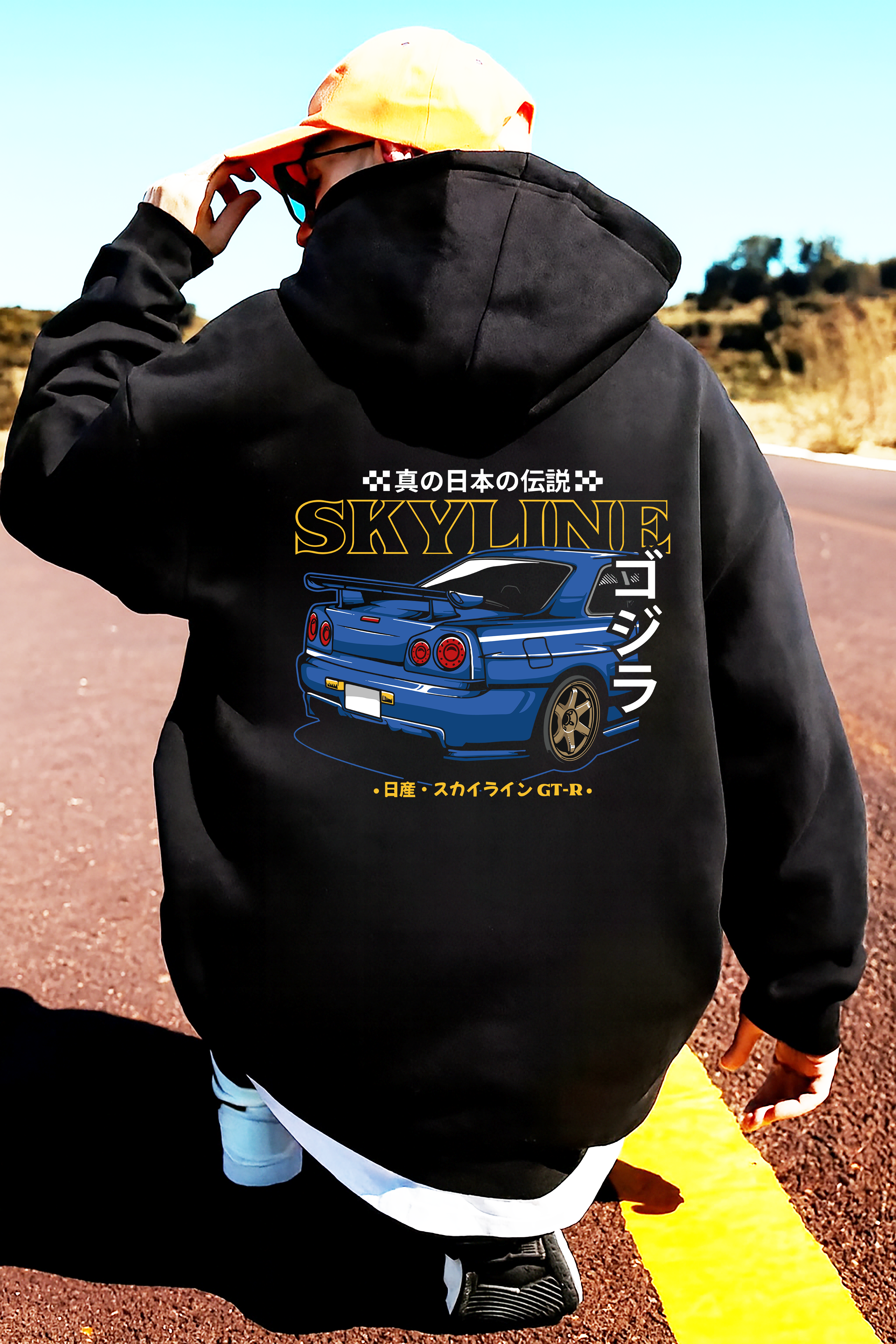 sudadera con diseño de Nissan Skyline ,sudadera muy caliente y cómoda ,nissan  colección y accesorios Nissan Skyline