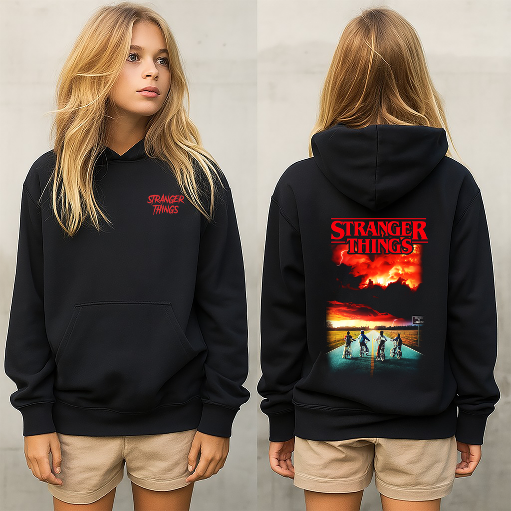 stranger things sudadera,sudadera para niños y adultos  , la serie de stranger things colección