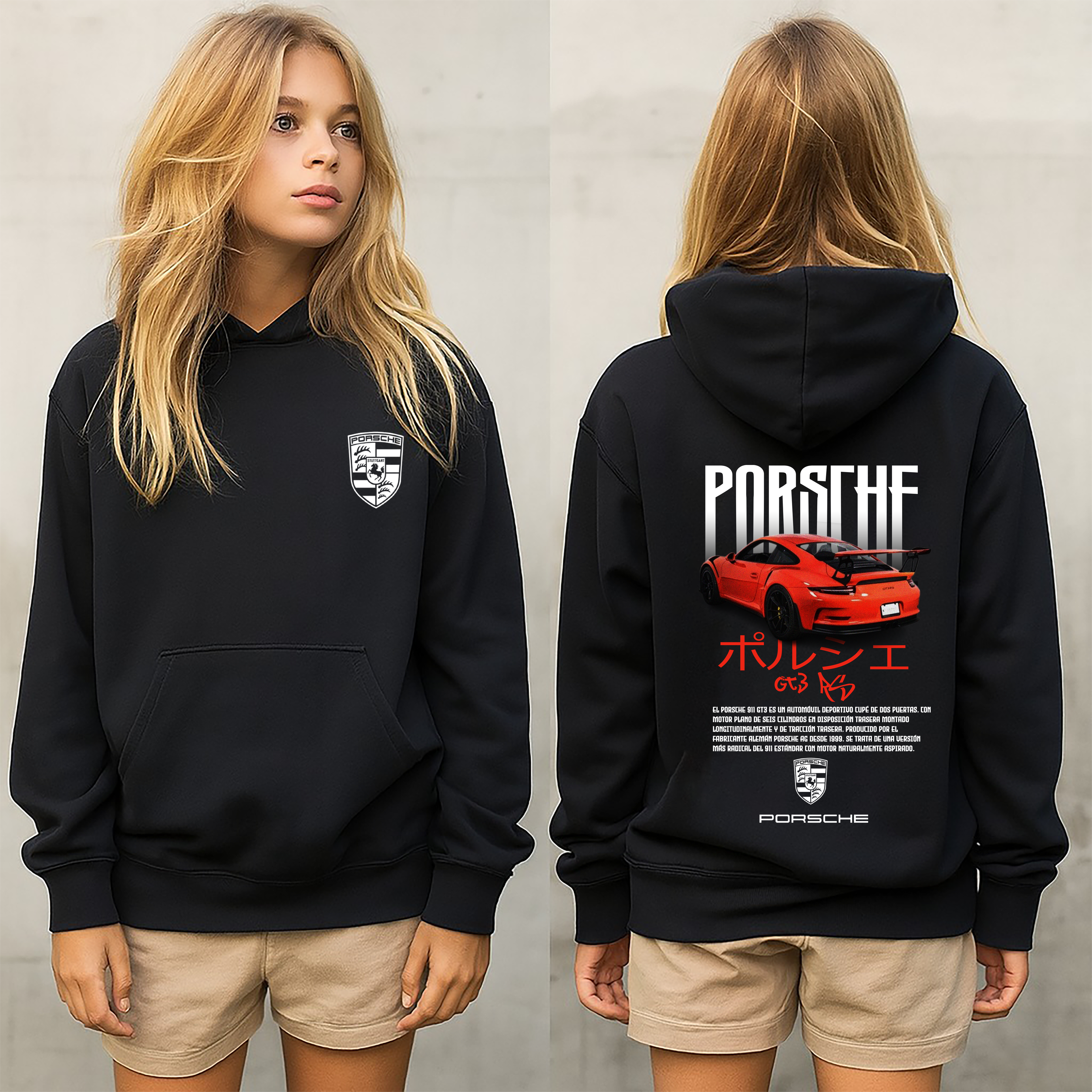 Sudadera con diseño de porsche ,sudadera para niños y adultos  , sudadera de Porsche,porshe