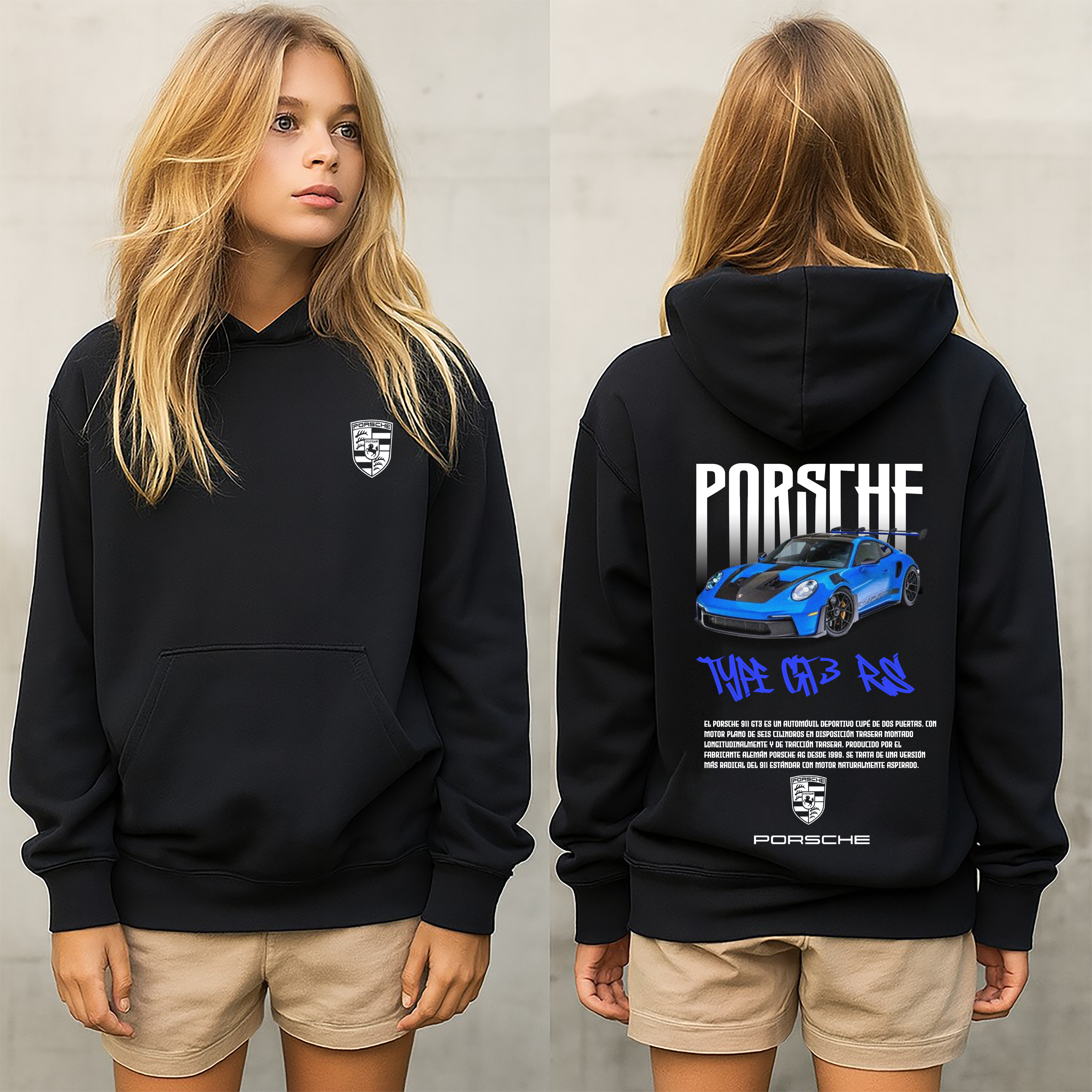 Sudadera con diseño de porsche ,sudadera para niños y adultos  , sudadera de Porsche,porshe