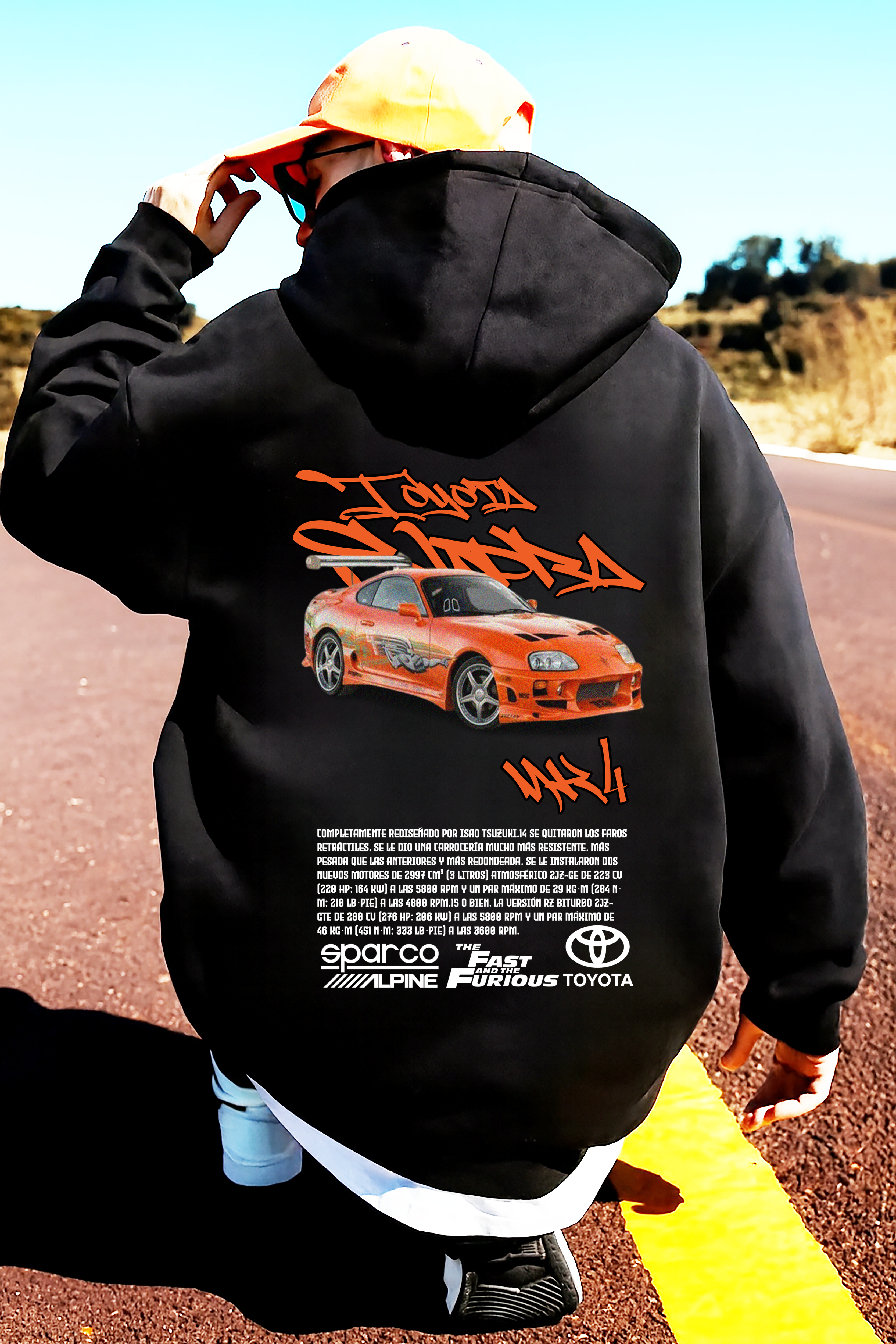 sudadera con diseño de Toyota   ,sudadera muy caliente y cómoda , toyota colección y accesorios TOYOTA supra