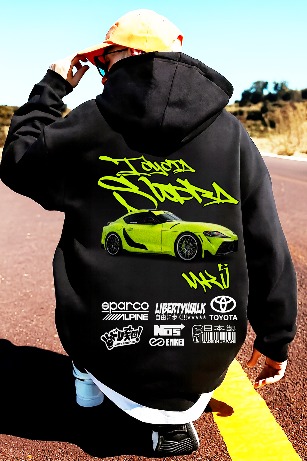 sudadera con diseño de Toyota   ,sudadera muy caliente y cómoda , toyota colección y accesorios TOYOTA