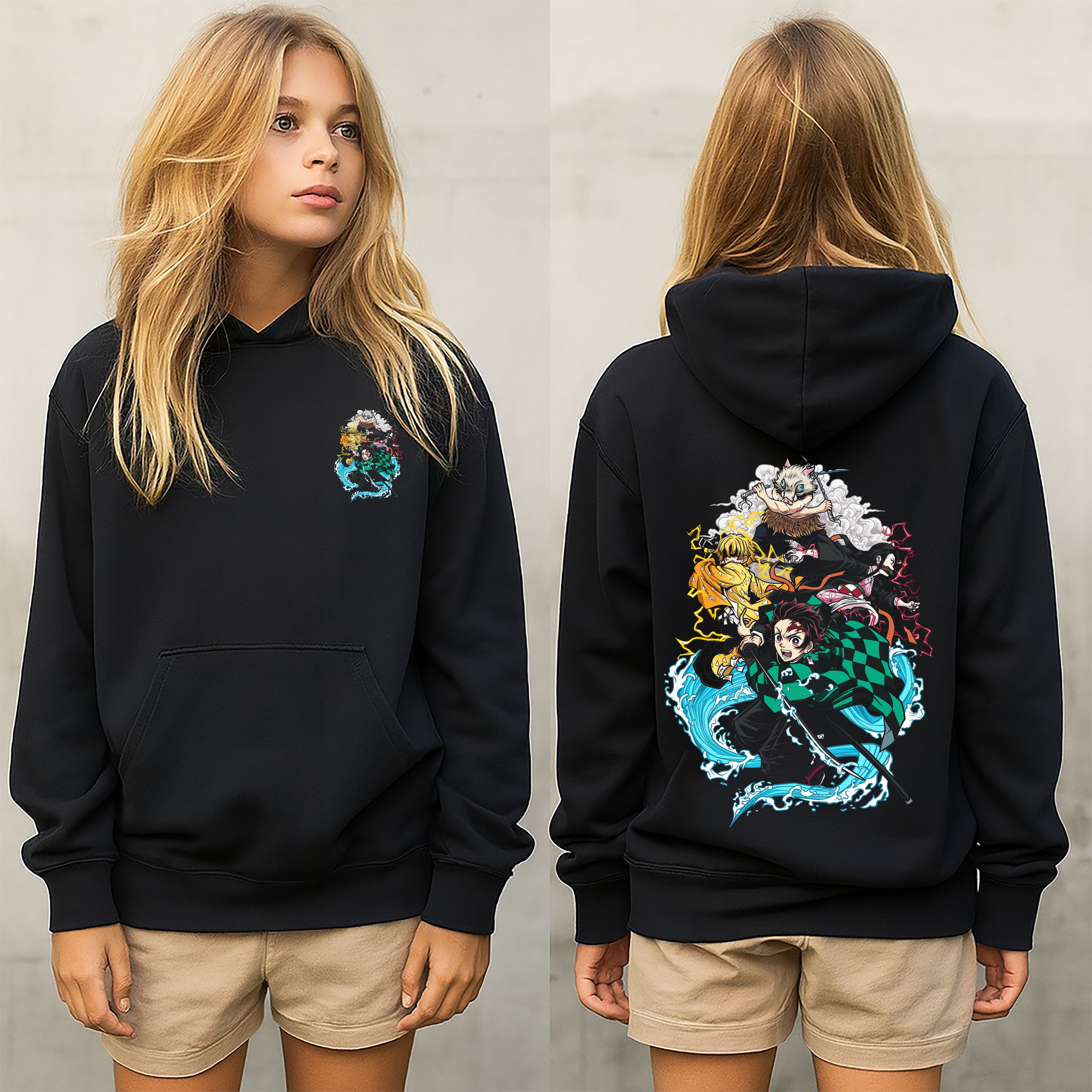 Demon slayer sudadera,sudadera para niños y adultos  , Demo Slayer colección y accesorios Demon slayer