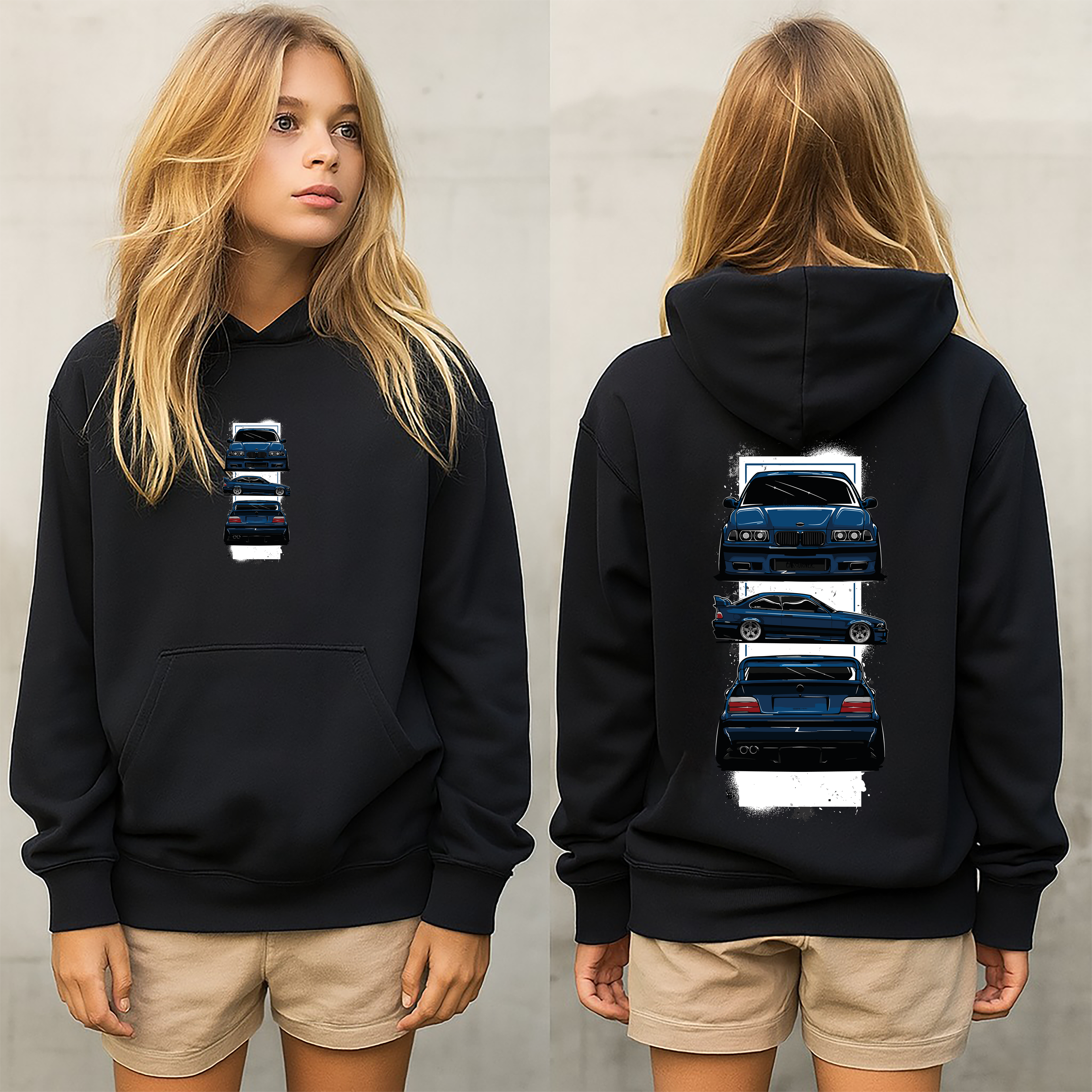 sudadera con diseño de BMW , sudadera muy caliente y cómoda , colección y accesorios bmw belu