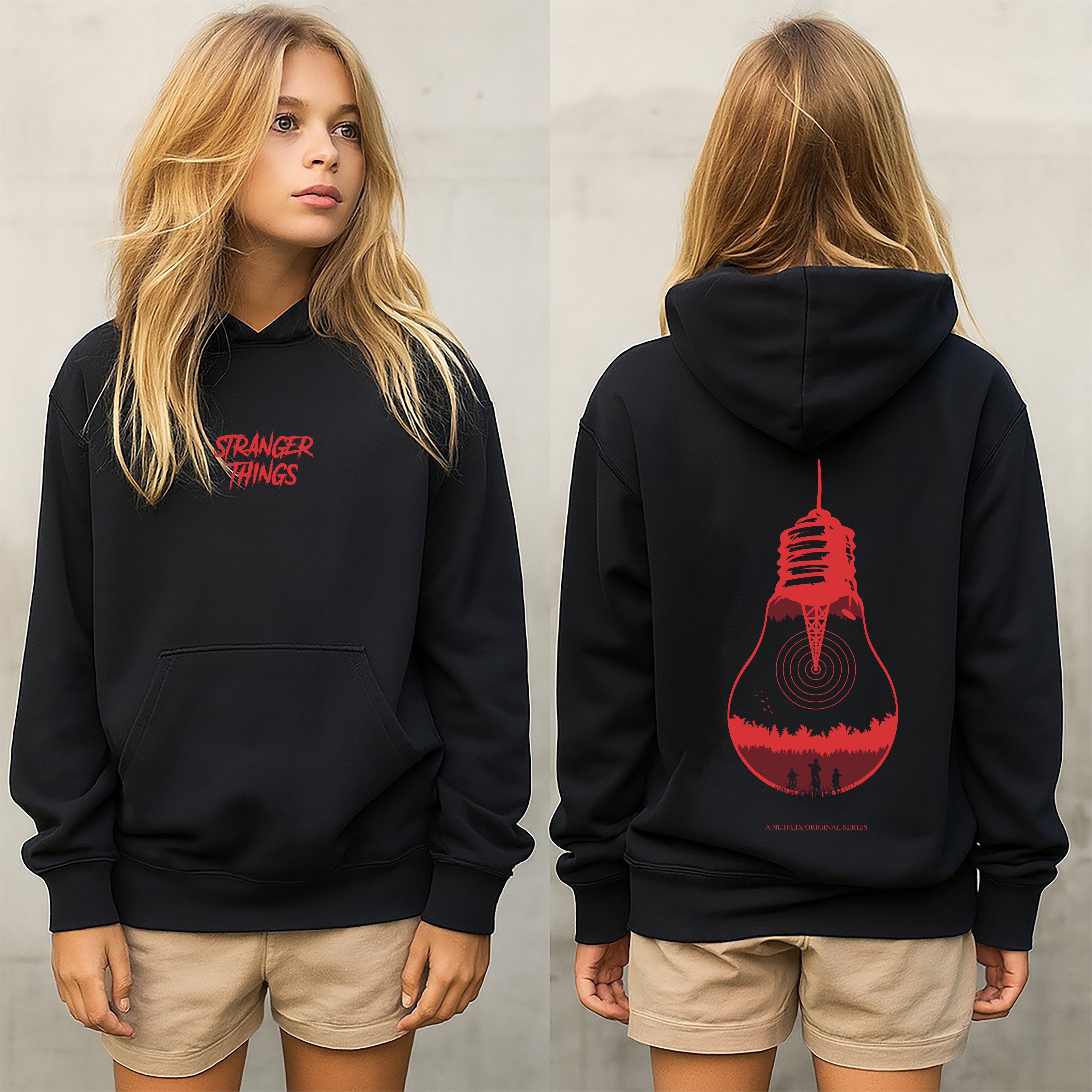 stranger things sudadera,sudadera para niños y adultos  , la serie de stranger things colección