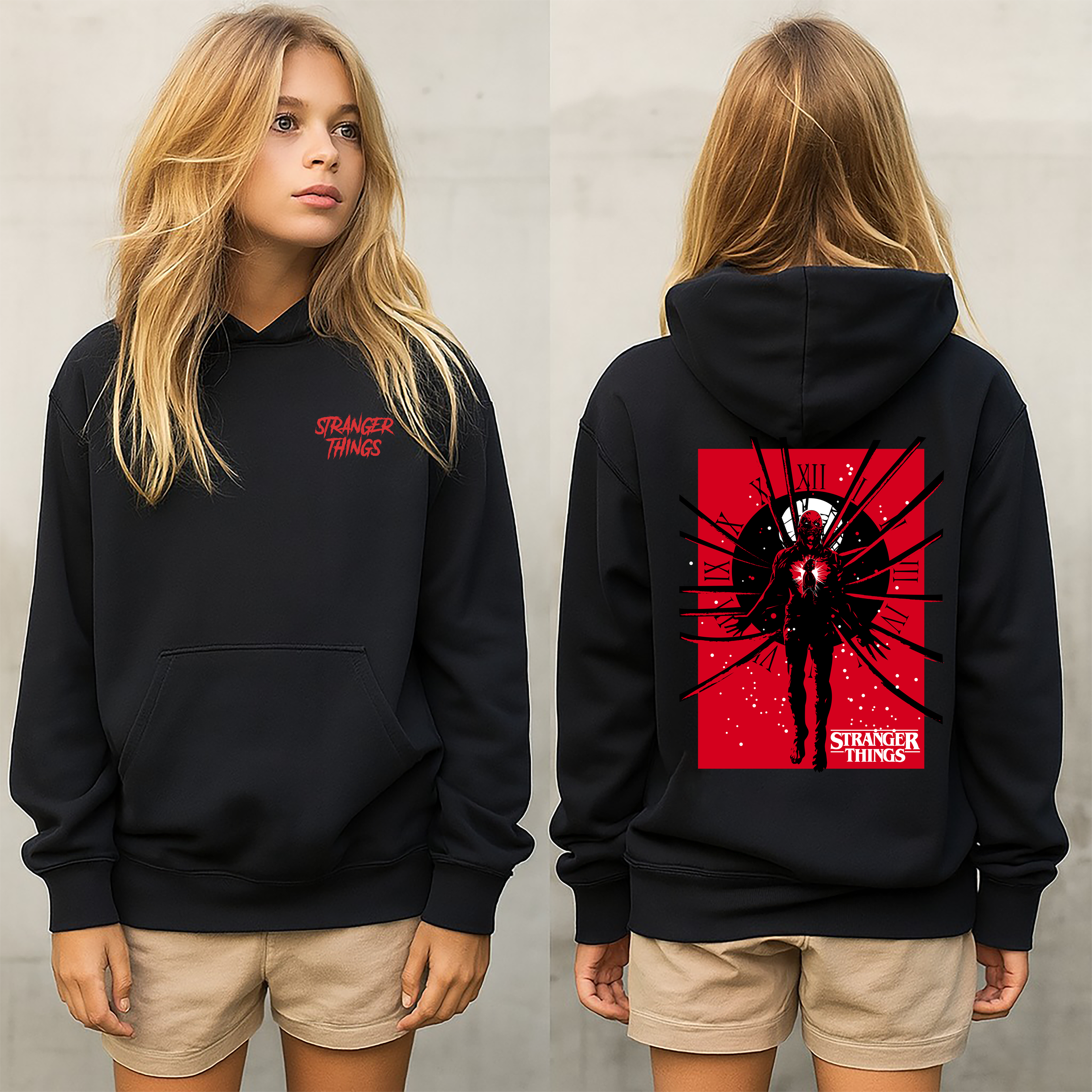 stranger things sudadera,sudadera para niños y adultos  , la serie de stranger things colección