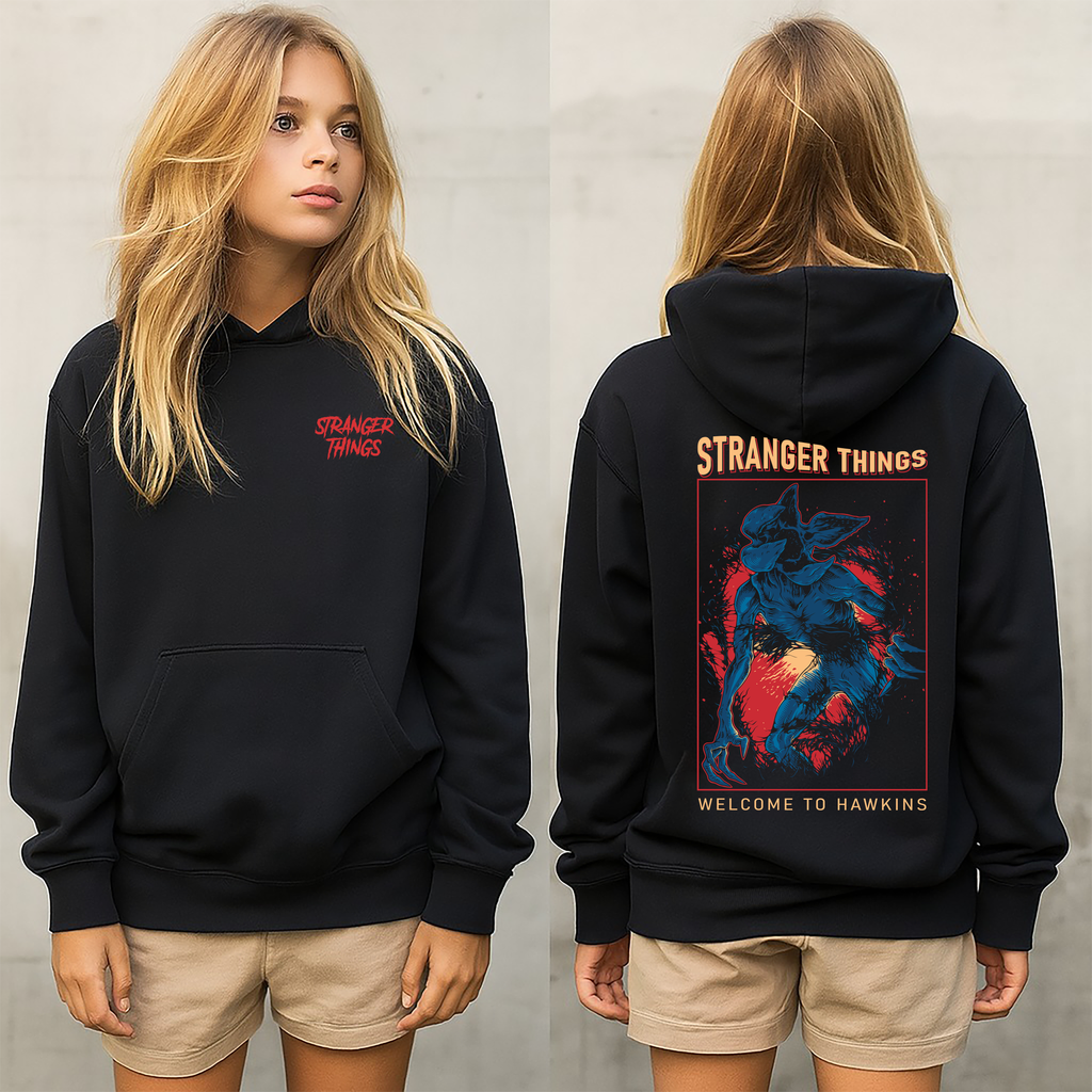 stranger things sudadera,sudadera para niños y adultos  , la serie de stranger things colección