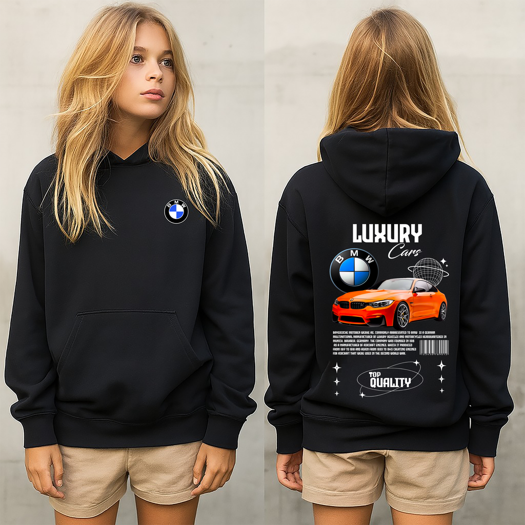 sudadera con diseño de BMW  , sudadera muy caliente y cómoda , colección y accesorios bmw