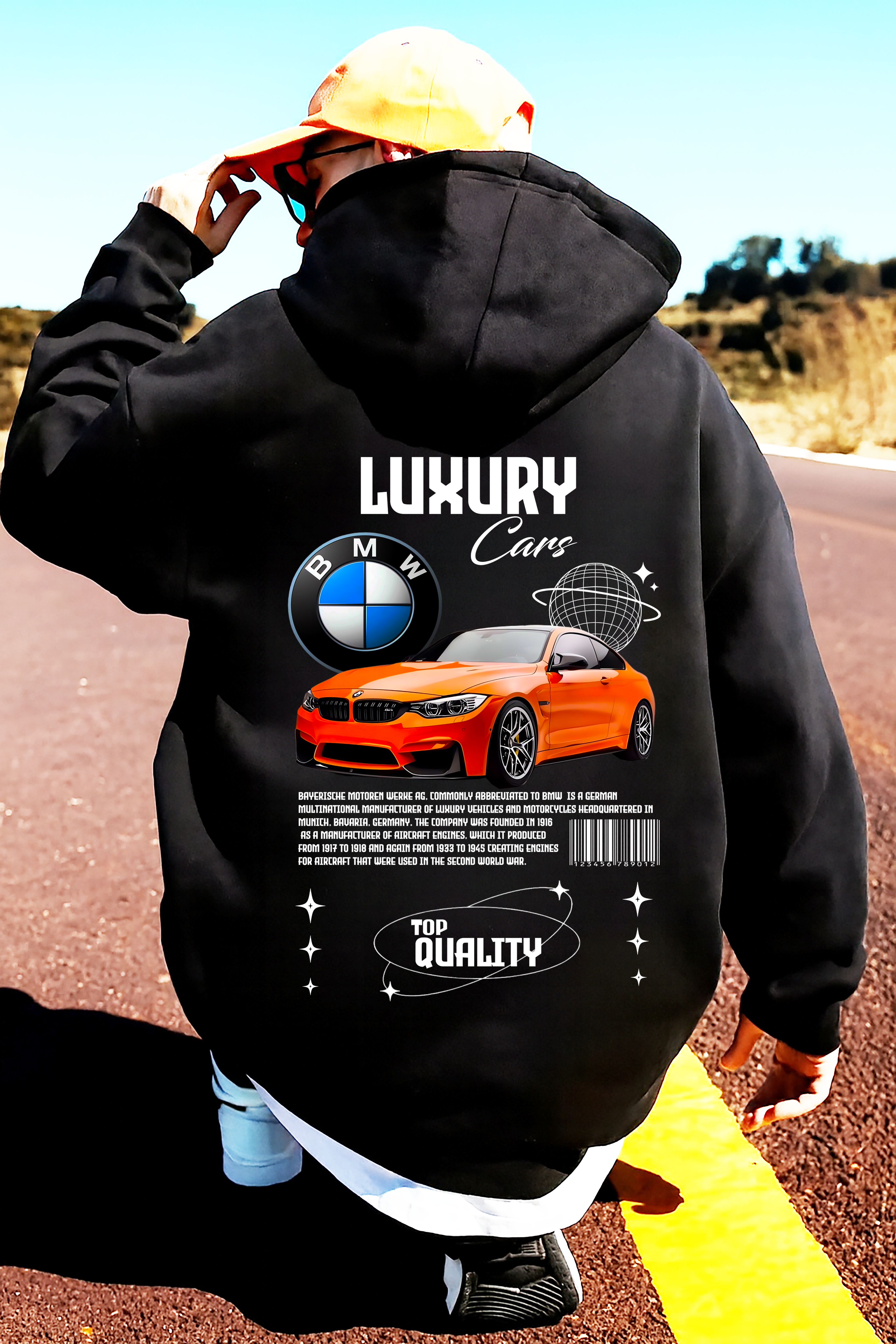 sudadera con diseño de BMW  , sudadera muy caliente y cómoda , colección y accesorios bmw
