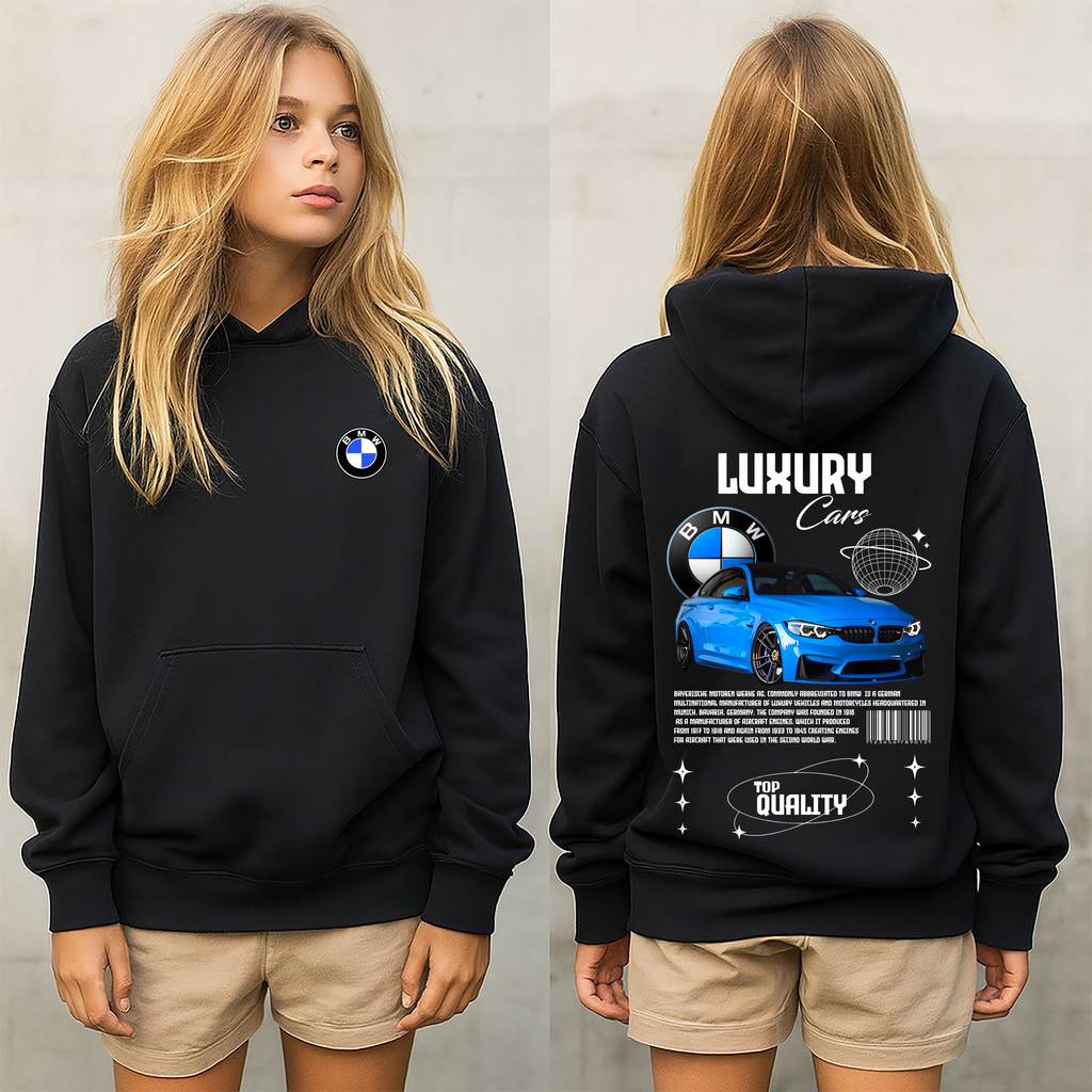 sudadera con diseño de BMW  , sudadera muy caliente y cómoda , accesorios bmw