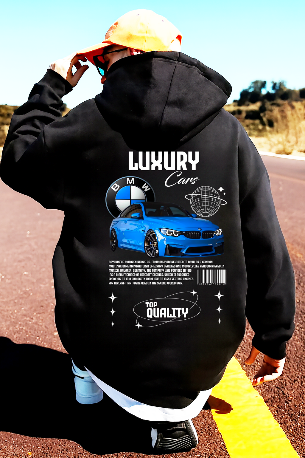 sudadera con diseño de BMW  , sudadera muy caliente y cómoda , accesorios bmw