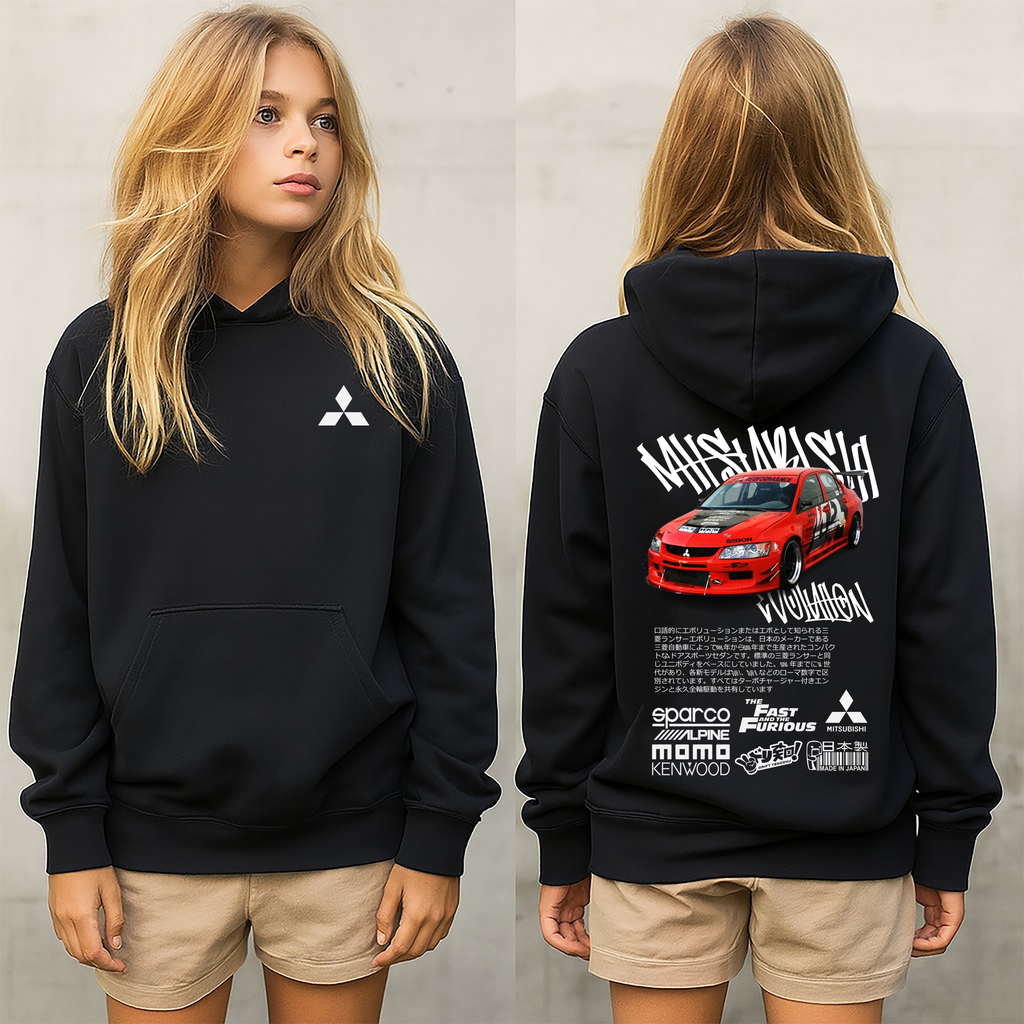 Sudadera con diseño Mitsubishi ,sudadera para niños y adultos  , sudadera de mitsubishi   ,all cars,mas coches