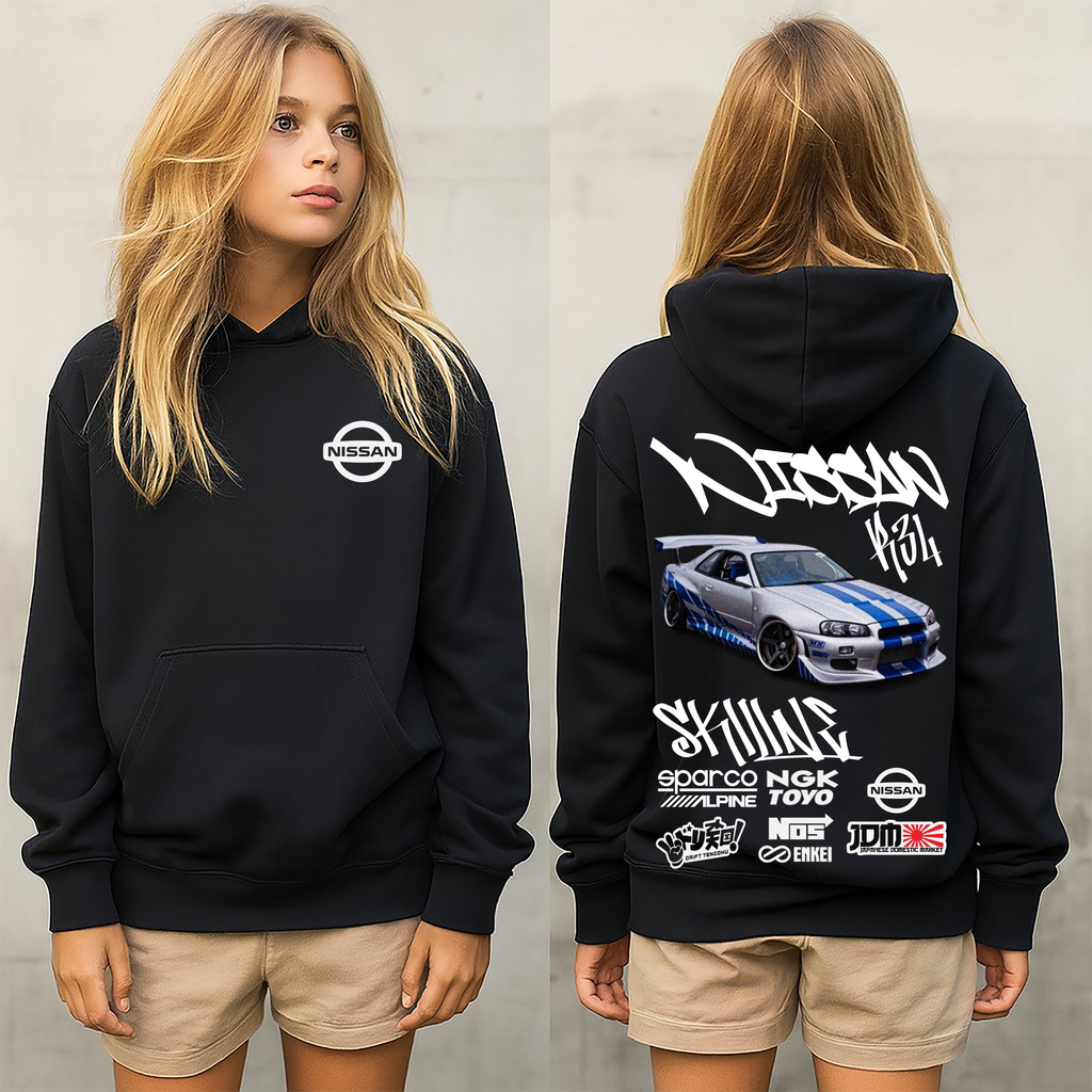 Sudadera con diseño NISSAN ,sudadera para niños y adultos  , sudadera NISSAN ,NISSAN